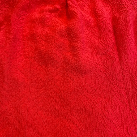 One of a kind vintage 1960s red mod shift dress, fits like size 2 - Picture 3 of 6